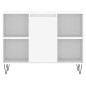 vidaXL Juego de muebles de baño 3 pzas madera contrachapada blanco