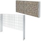 vidaXL Postes de valla de jardín 10 uds acero cincado plateado 160 cm vidaXL Postes de valla de jardín 10 uds acero cincado plateado 160 cm
