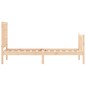 vidaXL Estructura de cama individual con cabecero madera maciza vidaXL Estructura de cama individual con cabecero madera maciza