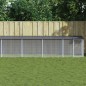 vidaXL Gallinero con techo acero galvanizado antracita 803x98x90 cm vidaXL Gallinero con techo acero galvanizado antracita 803x98x90 cm
