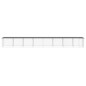 vidaXL Gallinero con techo acero galvanizado antracita 803x98x90 cm vidaXL Gallinero con techo acero galvanizado antracita 803x98x90 cm