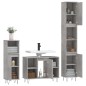 vidaXL Set muebles de baño 2 piezas madera contrachapada gris hormigón vidaXL Set muebles de baño 2 piezas madera contrachapada gris hormigón