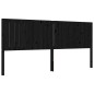 vidaXL Estructura de cama con cabecero madera maciza negro 200x200 cm vidaXL Estructura de cama con cabecero madera maciza negro 200x200 cm