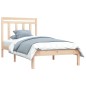 vidaXL Estructura de cama madera maciza 100x200 cm vidaXL Estructura de cama madera maciza 100x200 cm
