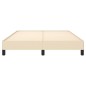 vidaXL Estructura de cama de tela color crema 140x190 cm vidaXL Estructura de cama de tela color crema 140x190 cm