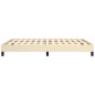 vidaXL Estructura de cama de tela color crema 140x190 cm vidaXL Estructura de cama de tela color crema 140x190 cm
