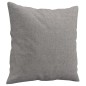 vidaXL Cojines decorativos 2 uds tela gris claro 40x40 cm
