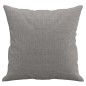 vidaXL Cojines decorativos 2 uds tela gris claro 40x40 cm