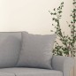 vidaXL Cojines decorativos 2 uds tela gris claro 40x40 cm