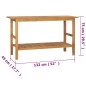 vidaXL Mueble de baño madera maciza de teca 132x45x75 cm vidaXL Mueble de baño madera maciza de teca 132x45x75 cm