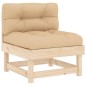 vidaXL Juego de muebles de jardín 6 piezas y cojines madera maciza vidaXL Juego de muebles de jardín 6 piezas y cojines madera maciza