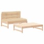 vidaXL Juego de muebles de jardín 2 piezas y cojines madera maciza vidaXL Juego de muebles de jardín 2 piezas y cojines madera maciza