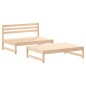 vidaXL Juego de muebles de jardín 2 piezas y cojines madera maciza vidaXL Juego de muebles de jardín 2 piezas y cojines madera maciza
