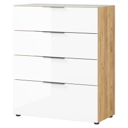 Germania Cajonera de 4 cajones GW-Oakland blanco y roble