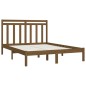 vidaXL Estructura de cama doble madera maciza marrón miel 135x190 cm