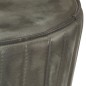 vidaXL Taburete de cocina de cuero auténtico gris envejecido vidaXL Taburete de cocina de cuero auténtico gris envejecido