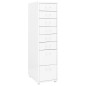 vidaXL Armario archivador móvil metal blanco 28x41x109 cm