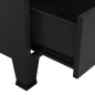 vidaXL Armario industrial de metal negro 90x50x180 cm vidaXL Armario industrial de metal negro 90x50x180 cm