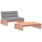 vidaXL Juego de muebles jardín 2 pzas y cojines madera abeto Douglas vidaXL Juego de muebles jardín 2 pzas y cojines madera abeto Douglas