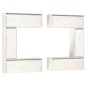 vidaXL Muebles para TV 6 piezas madera maciza de pino blanco vidaXL Muebles para TV 6 piezas madera maciza de pino blanco