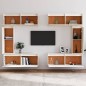 vidaXL Muebles para TV 6 piezas madera maciza de pino blanco vidaXL Muebles para TV 6 piezas madera maciza de pino blanco
