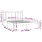 vidaXL Estructura de cama madera maciza de pino negro 120x200 cm vidaXL Estructura de cama madera maciza de pino negro 120x200 cm