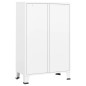 vidaXL Armario industrial acero blanco 67x35x107 cm