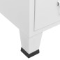 vidaXL Armario industrial acero blanco 67x35x107 cm