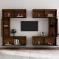 vidaXL Muebles para TV 6 piezas madera maciza de pino marrón miel
