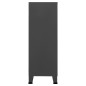 vidaXL Baúl de almacenaje industrial metal antracita 75x40x115 cm vidaXL Baúl de almacenaje industrial metal antracita 75x40x115 cm
