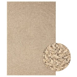 vidaXL Alfombra con aspecto de yute interior y exterior 140x200 cm