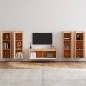 vidaXL Muebles para TV 3 piezas madera maciza de pino vidaXL Muebles para TV 3 piezas madera maciza de pino