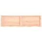 vidaXL Estante de pared madera maciza roble sin tratar 140x40x(2-6) cm vidaXL Estante de pared madera maciza roble sin tratar 140x40x(2-6) cm
