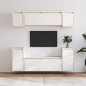 vidaXL Muebles para TV 6 piezas madera maciza de pino blanco