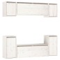vidaXL Muebles para TV 6 piezas madera maciza de pino blanco