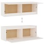 vidaXL Muebles para TV 6 piezas madera maciza de pino blanco