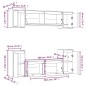 vidaXL Muebles para TV 6 piezas madera maciza de pino blanco