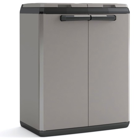  Keter Armario de reciclaje Split Basic gris y negro 85 cm