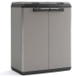 Keter Armario de reciclaje Split Basic gris y negro 85 cm Keter Armario de reciclaje Split Basic gris y negro 85 cm