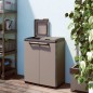 Keter Armario de reciclaje Split Basic gris y negro 85 cm Keter Armario de reciclaje Split Basic gris y negro 85 cm