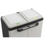 Keter Armario de reciclaje Split Basic gris y negro 85 cm Keter Armario de reciclaje Split Basic gris y negro 85 cm