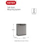 Keter Armario de reciclaje Split Basic gris y negro 85 cm Keter Armario de reciclaje Split Basic gris y negro 85 cm