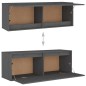 vidaXL Muebles para TV 5 piezas madera maciza de pino gris vidaXL Muebles para TV 5 piezas madera maciza de pino gris