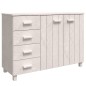 vidaXL Aparador HAMAR madera maciza de pino blanco 113x40x80 cm vidaXL Aparador HAMAR madera maciza de pino blanco 113x40x80 cm