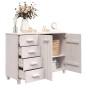 vidaXL Aparador HAMAR madera maciza de pino blanco 113x40x80 cm vidaXL Aparador HAMAR madera maciza de pino blanco 113x40x80 cm