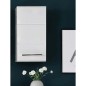Trendteam Armario de pared para baño Nano blanco y gris cemento Trendteam Armario de pared para baño Nano blanco y gris cemento