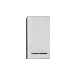 Trendteam Armario de pared para baño Nano blanco y gris cemento