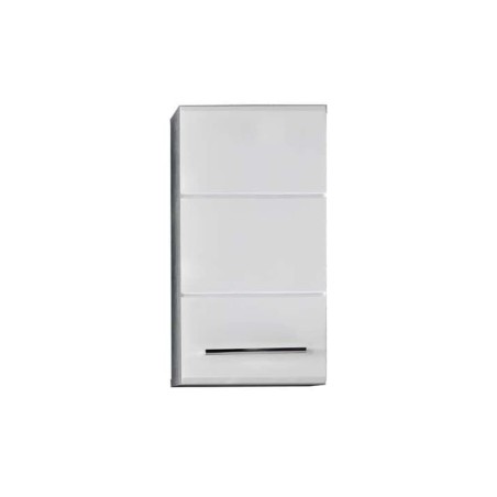 Trendteam Armario de pared para baño Nano blanco y gris cemento