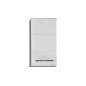 Trendteam Armario de pared para baño Nano blanco y gris cemento Trendteam Armario de pared para baño Nano blanco y gris cemento