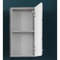 Trendteam Armario de pared para baño Nano blanco y gris cemento Trendteam Armario de pared para baño Nano blanco y gris cemento